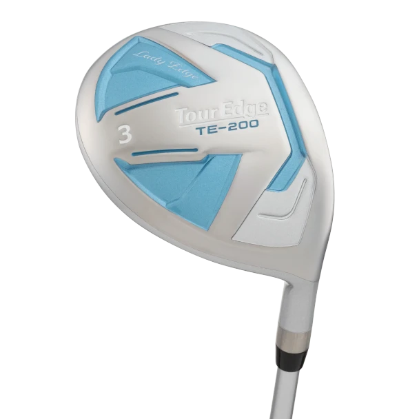 Tour Edge TE-200 10 Club Womens Golf Set Stand Bag (for girls 63-67" tall) - Silver/Blue