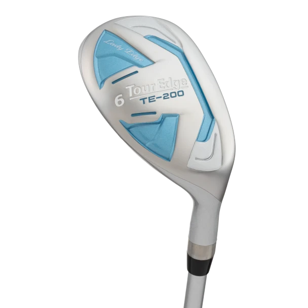 Tour Edge TE-200 10 Club Womens Golf Set Stand Bag (for girls 63-67" tall) - Silver/Blue