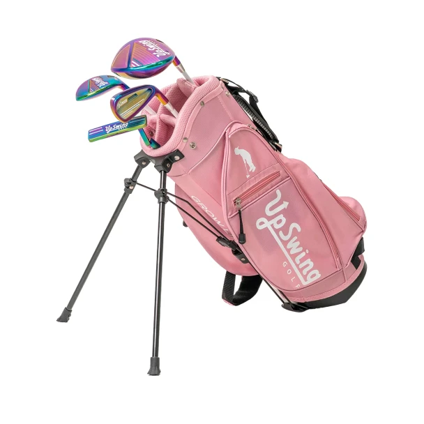 UpSwing Galaxy 4 Club Girls Golf Set Ages 4-7 (kids 34-42" tall) Pink