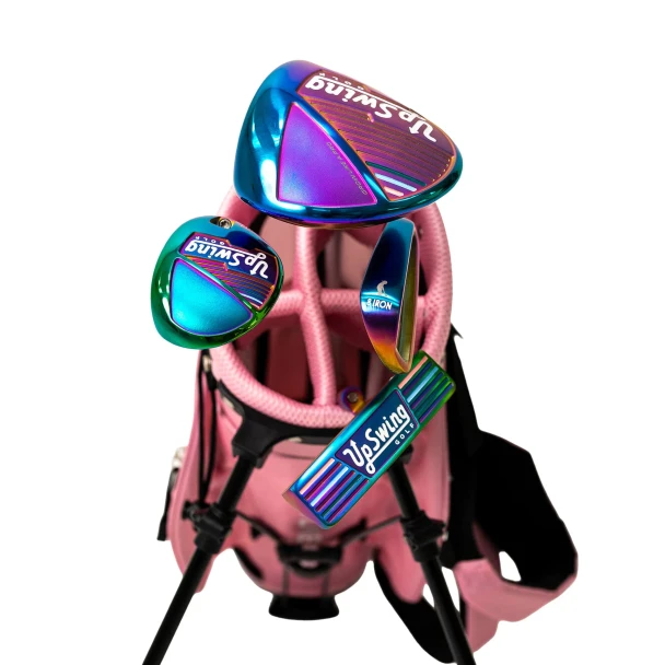 UpSwing Galaxy 4 Club Girls Golf Set Ages 4-7 (kids 34-42" tall) Pink