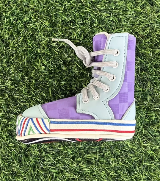 High Top Sneaker Putter Cover - Light Blue / Purple