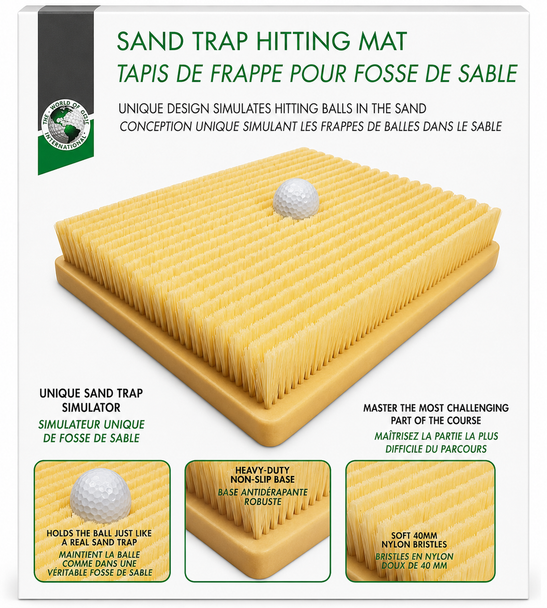 Sand Trap Hitting Mat 12"x12"