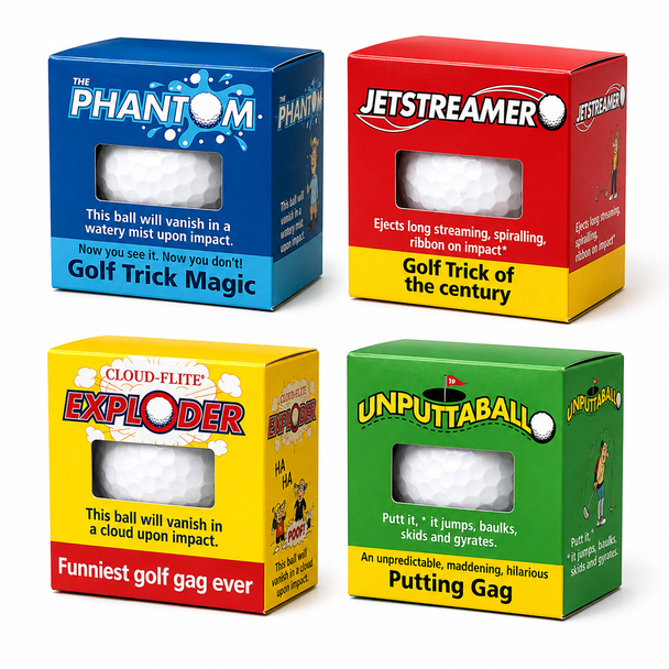 Joke, gag and trick golf balls