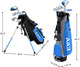 KVV 5 Club Kids Golf Set for Ages 11-13 (58-64 inches) Blue