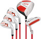 KVV 5 Club Kids Golf Set for Ages 11-13 (58-64 inches) Red