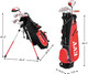 KVV 5 Club Kids Golf Set for Ages 11-13 (58-64 inches) Red