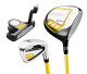 Orlimar ATS 3 Club Toddler Golf Set for Ages 1-4 (kids 28-36" tall) Yellow