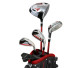 PowerBilt 5 Club Kids Golf Set for Ages 12-14 (kids 60-68" tall) Red