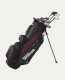 Wilson Deep Red Tour 10 Club Teen Golf Set (for kids 63-68" tall) Red/Black