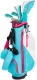 Top Flite 5 Club Girls Golf Set Ages 5-8 Purple (kids 46-52" tall) - Teal Pink