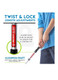 Franklin Future Champs 3 Club Plastic Golf Set - Adjustable Size