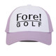 Fore Girls Golf Hat Purple Front