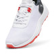 Puma Fusion Crush Sport Jr Spikeless Golf Shoes - White Dark Coal Front