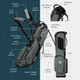 Sunday Golf El Camino Golf Bag Seafoam Blue Features