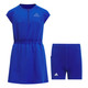 Adidas Aeroready Half-Zip Girls Golf Dress Royal Blue with Under Shorts