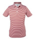 Garb Carson Striped Toddler Boys Golf Polo Red
