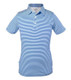 Garb Carson Striped Toddler Boys Golf Polo Royal Blue