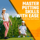 Go For It Golf Metal Adjustable Putter Kit for Ages 3-16 (kids 28-63" tall)
