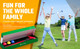 Go For It Golf Plastic Adjustable Putter Kit for Ages 3-16 (kids 28-63" tall)