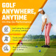 Go For It Golf Plastic Adjustable Putter Kit for Ages 3-16 (kids 28-63" tall)