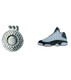 Sneaker Golf Ball Marker with Hat Clip