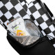 Sunday Golf Recess Kids Golf Bag for Ages 5-8 (Bag Height 27") Black White Checkered Insulated Pocket