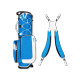 Sunday Golf Junior Golf Bag for ages 5-8 Blue and White
