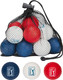 PGA Tour Foam Golf Balls Red White Blue with Carry Bag - Qty 12