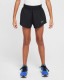 Nike Dri-Fit 2 in 1 Girls Shorts Black - Full Leg View