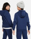 Nike Club Fleece Kids Hoodie | Midnight Navy Back