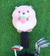 Plush Hamster with Strawberry Golf Driver Headcover