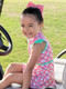 Ruffled Butts Tee Time Ruffled Girls Golf Dress Girl on golf cart