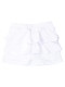Ruffled Butts Little Girls Tiered Active Skort White