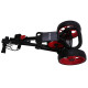 MacGregor Pro Lite 3 Wheel Junior Golf Cart - Black/Red