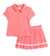 90 Degree by Reflex Girls Golf Outfit Coral