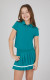 90 Degree by Reflex Girls Golf Outfit Teal On Girl