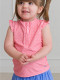 Ruffled Butts Little Girls Bubblegum Pink Sleeveless Top