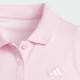 Adidas Pique Girls Golf Dress Pink Colar Detail