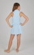 90 Degree by Reflex Girls Zip Up Golf Dress Light Blue Back