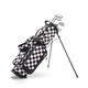 Sunday Golf 6 Club Junior Golf Set Ages 9-12 (kids 52-60" tall) Black White Checkered