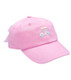 Embroidered Golf Cart Hat for Little Girls Pink Front View