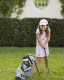 Embroidered Golf Cart Little Girls Hat for Ages 2-7
