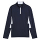 Puma Pure 2.0 Boys Golf Quarter Zip - Deep Navy Front