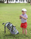 Embroidered Golf Flag Little Kids Hat with Seersucker Back Strap Lifestyle