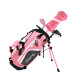 Shorties Tiny 3 Club Toddler Golf Set for Ages 2-3 (kids 34-38") - Pink