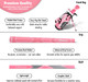 Shorties Tiny 3 Club Toddler Golf Set for Ages 2-3 (kids 34-38") - Pink