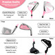 Shorties Junior 5 Club Kids Golf Set for Ages 8-10 (kids 46-51") - Pink