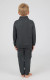 90 Degree by Reflex Toddler Boys Fleece Quarter Zip and Matching Joggers Black Back View