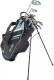Tour Edge TE-200 Lady Edge 7 Club Womens Petite Golf Set Stand Bag (for girls 60-65" tall) - Silver/Blue