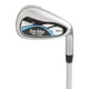 Tour Edge TE-300 Moda 10 Club Petite Womens Set Cart Bag (for girls 60-65" tall) - Silver/Aqua Blue